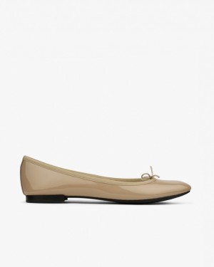 Beige Repetto Cendrillon sole rubber Women's Ballerina | 86794XOYQ