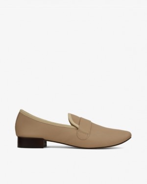 Beige Repetto Michael Women's Loafers | 42985DILZ