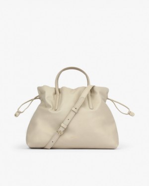 Beige Repetto Plume Day Accessories Leather Bags | 29834DQKS