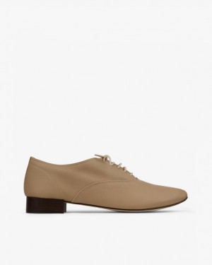 Beige Repetto Zizi Women's Oxford Shoes | 61892EDXO