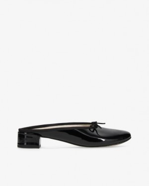 Black Repetto Camille Women's Mules | 74028MGEA