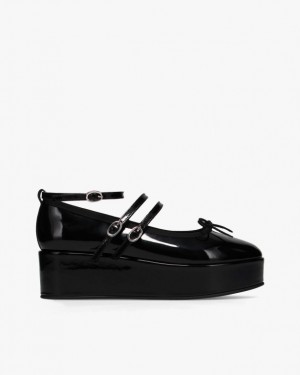 Black Repetto Cendrillon platform Women's Mary Janes | 48762ZWNJ