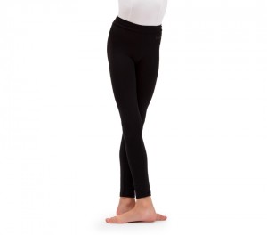 Black Repetto Footless Kids' Leggings | 53724IQWN