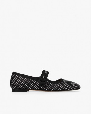 Black Repetto Georgia square-toe Women's Mary Janes | 08426CTAI