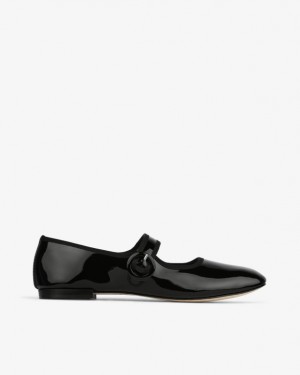 Black Repetto Georgia square-toe Women's Mary Janes | 07491UVTQ