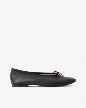 Black Repetto Lilouh Women's Ballerina | 62831YPDO