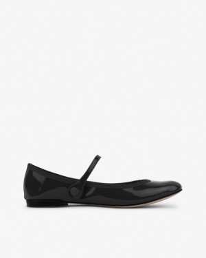 Black Repetto Lio Women's Mary Janes | 12483CQZT