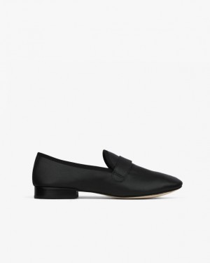 Black Repetto Michael Men's Loafers | 69532ACPD