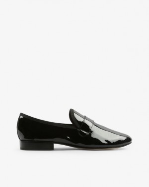 Black Repetto Michael Men's Loafers | 89357IPRO