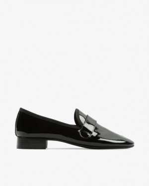 Black Repetto Michael sole rubber Women's Loafers | 94753OIHD