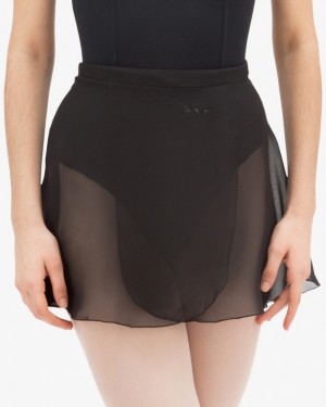 Black Repetto Short chiffon Women's Skirts | 51037UQMF