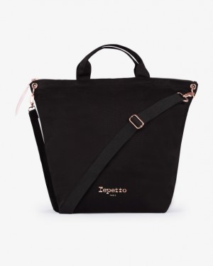 Black Repetto Step crossbody Women's Sports Bag | 49753GDNI