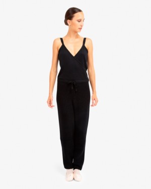 Black Repetto Warm-up Women's Jumpsuit | 61742GCRW