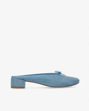 Blue Repetto Camille Women's Mules | 50698LMEH