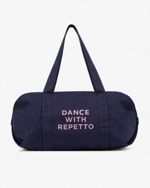 Blue Repetto Cotton duffle Size L Women's Sports Bag | 57260NMKP