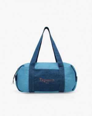 Blue Repetto Cotton duffle Size M Women's Sports Bag | 13508SNXI