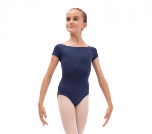 Blue Repetto Short sleeve Kids' Leotards | 07859GDKQ