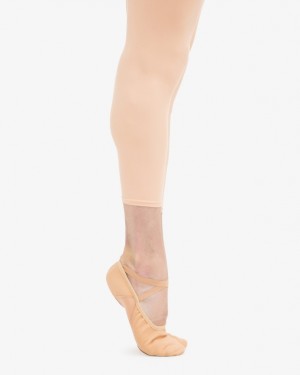 Brown Beige Repetto Professional with split sole Kids' Soft Ballet Shoes | 64107VOGJ