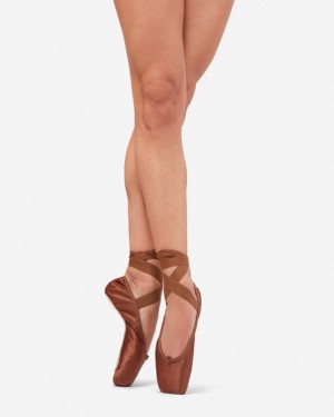 Brown Repetto Carlotta Kids' Pointe Shoes | 48620IMYU