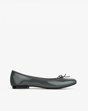 Dark Gray Repetto Cendrillon sole rubber Women's Ballerina | 38215TABS