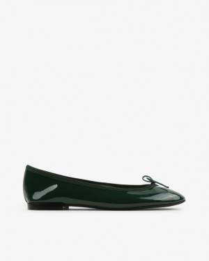 Dark Green Repetto Cendrillon sole rubber Women's Ballerina | 10289THZV