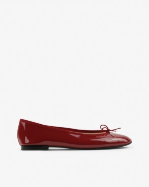 Dark Red Repetto Cendrillon sole rubber Women's Ballerina | 24195MBIU