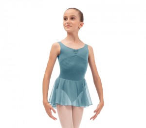 Light Turquoise Green Repetto Thin straps Kids' Tunics | 26874TKAP