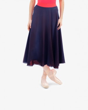 Navy Blue Repetto Reversible rehearsal Women's Skirts | 81562NVQJ