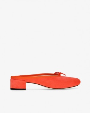 Orange Repetto Camille Women's Mules | 25796ZAQC