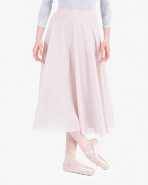 Pink Grey Repetto Reversible rehearsal Women's Skirts | 78109WZXN