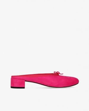 Pink Repetto Camille Women's Mules | 76452LZEQ