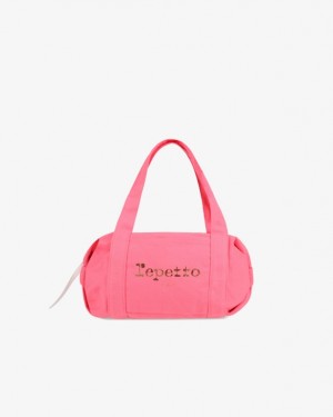 Pink Repetto Cotton Duffle Size S Women's Sports Bag | 48357CESI