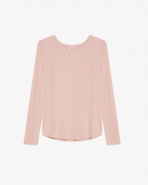 Pink Repetto Long sleeves top Women's T-Shirts | 50368DUGQ