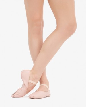 Pink Repetto full sole Kids' Soft Ballet Shoes | 80439XHUD