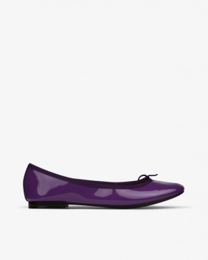 Purple Repetto Cendrillon sole rubber Women's Ballerina | 68019MACL