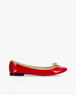 Red Light Gold Repetto Cendrillon Women's Ballerina | 63275ROBK