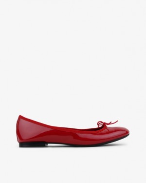 Red Repetto Cendrillon sole rubber Women's Ballerina | 14265FOQR