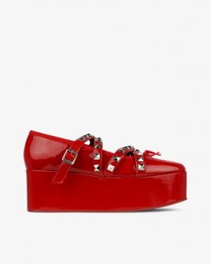 Red Repetto NOIR KEI NINOMIYA Platform with studded strap Women's Mary Janes | 18379IDSA