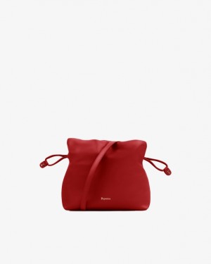 Red Repetto Poids Plume Accessories Leather Bags | 31280MPLO