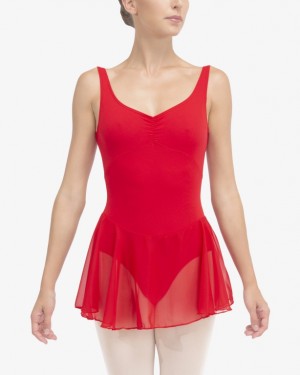 Red Repetto Thin straps Women's Tunics | 74396BVQG