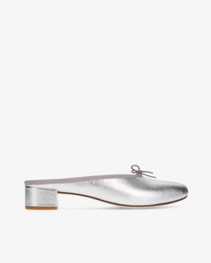 Silver Repetto Camille Women's Mules | 54926MSEA