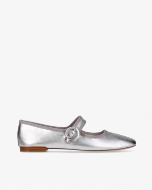 Silver Repetto Georgia square-toe Women's Mary Janes | 89307ACXO