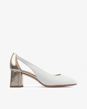 Silver White Repetto Terry Women's Pumps | 06837EQPS