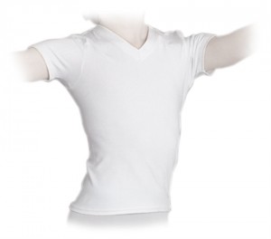 White Repetto Boys Men's T-Shirts | 90875OQCT