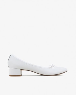 White Repetto Camille Women's Ballerina | 10248MAEP