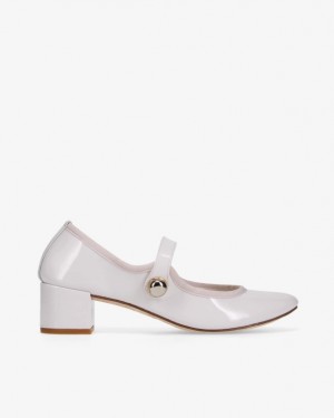 White Repetto Fabienne Women's Mary Janes | 78561TDHM