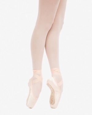 White Repetto Julieta Kids' Pointe Shoes | 03876UDVI