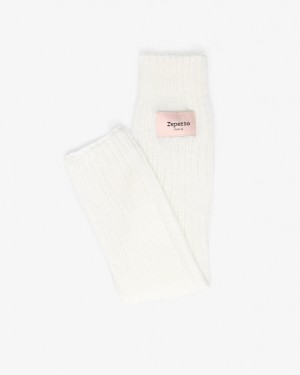 White Repetto Logo Women's Gaiters | 15428VAWT