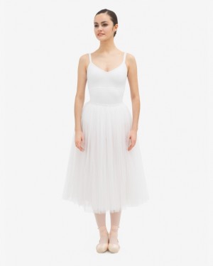 White Repetto Rehearsal tulle Women's Skirts | 54237TICV