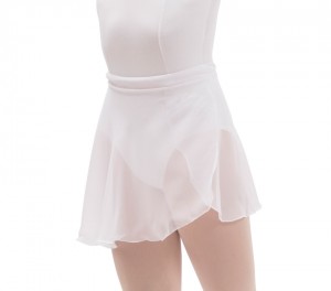 White Repetto Short chiffon Kids' Skirts | 49305MBND